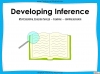 Developing Inference - KS3 Teaching Resources (slide 1/26)